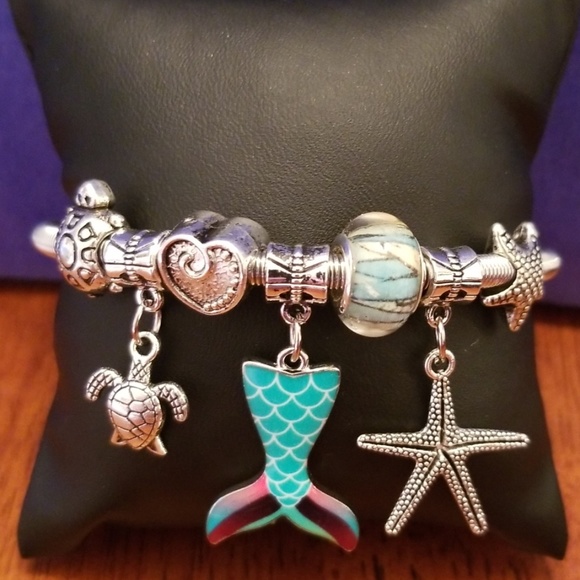 Mermaid Sea Creature Expandable Bracelet - Picture 1 of 1